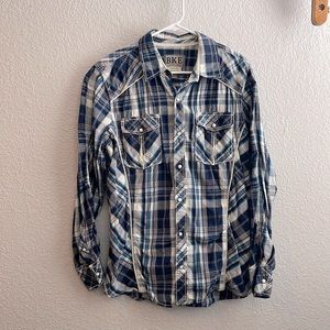 Mens button down flannel shirt